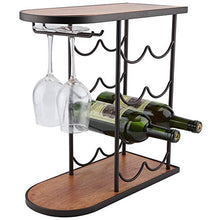 Bicaquu Portabottiglie per Vino, 8 Bottiglie Portabottiglie per Vino da Appoggio in Ferro Scaffale per Vino Impilabile Salvaspazio Scaffale per Vino da Tavolo Autoportante per Ripiano