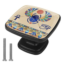 Scarabeo Egitto icone Pomelli per Porta Set di 4 Pomelli per Mobili Manopole per Cassetti Cucina Armadio Vetro