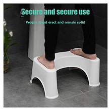 CHENJIAO Squatting Sgabello Casa Squatting Sgabello Bagno Squat Igienici Sgabello Compact Squatty Potty Sgabello Sede Portatile for La Casa Bagno Privato Servizi Igienici (Color : White)