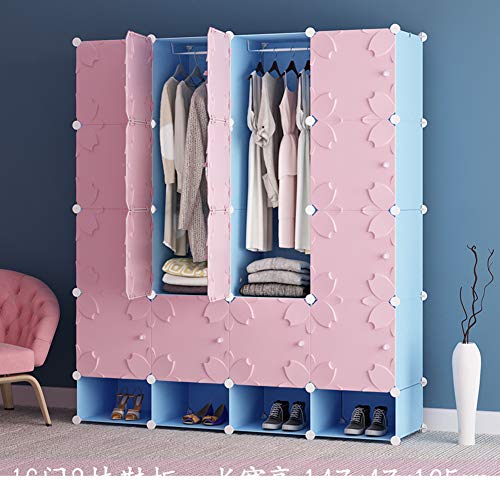 JYXJJKK Armadio Assemblato,Camera da Letto Combinazione di Abbigliamento Magazzino-i