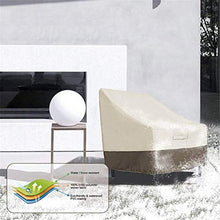 Senmubery Copertura per Sedia da Patio Adirondack da 2Pacchi per Sedia da Esterno per Esterno Resistente 31X33X36 Pollici 420D,Coperture per Mobili da Esterno per Esterno Impermeabile,Beige