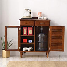 GFBVC Credenza Legno Accent Cabinet Ingresso Bar Bagagli Voce della Tabella di Soggiorno Pranzo a Buffet Armadio Server Console Table (Color : Wood, Size : 87.5x67x35cm)