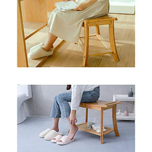 jjff Panca per Doccia da Bagno con Maniglie, Sgabello da Doccia per Vasca idromassaggio in bambù, con ripiano Porta Asciugamani, Impermeabile, Perfetto per Uso Interno ed Esterno