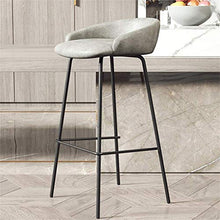 Sgabello Da Bar 29 Inch Cucina Colazione Sgabello, Bar Sgabello con Cuoio sedile imbottito Sedia da pranzo for la cucina |Pub |Caffetteria Patio Sgabello Alto Black Metal Leg Max.carico 400lb