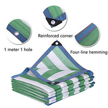 Senza marchio DANDAN Rete Ombreggiante Moda Villa Rete Ombreggiante Casa Fiore/Patio/Balcone/Rete Isolante per Piante Verde Bianco Quattro Linee Rinforzata (Size : 2 * 6m)