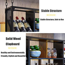 Porta Bottiglie da Vino Portabottiglie da Soffitto Porta-Bicchieri in Metallo Supporto A Parete Porta-Bicchiere da Vino Rovesciato Portabicchieri di Grande capacità Semplice (Nero) Rack di stoccaggi