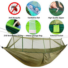 OhhGo Amaca da Campeggio Portatile da Viaggio All'aperto da Viaggio con Zanzariera per Due Persone