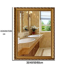SHU XIN Specchio da Bagno con Cornice in Stile Europeo Specchio da Bagno per Trucco Specchio da Bagno Specchio da Parete Gusto di Lusso opzioni di Dimensioni Multiple