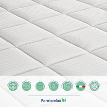 Farmarelax Materasso Ortopedico Memory Singolo 80x190cm, Altezza 17cm, Memory Super Control, Lastra OrtopedicRelax, Tessuto Italiano, Ipoallergenico, 100% Made in Italy, Memory EcoBlu