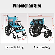 Carrozzine da Trasporto Leggere Pieghevoli | Sedile E Schienale Ergonomici | Larghezza Seduta 46 Cm - Adatto A Disabili E Anziani A