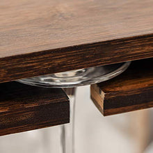 Cremagliera Del Vino Freestanding 6 Bottiglia 6 Tazze Bambù Controsoffitto Vino Cremagliera Di Vetro Cucina Soggiorno Cantina Sala Da Pranzo Decorazione Della Casa Cremagliera Del Bicchiere Di Vino