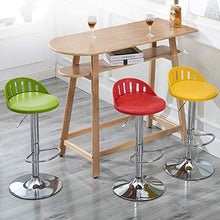 Poltrone Nubao Ecopelle Cucina Colazione Bar Stool, Pelle Breakfast Bar Sgabelli Faux Bar Stool Chair Altezza Totale 60-80cm (Colore: Rosso) (Color : Red)
