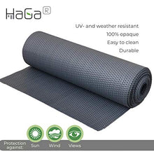 Haga® Rattan PE frangivista per balcone Antracite 0,9 m Br.Vendita al metro.