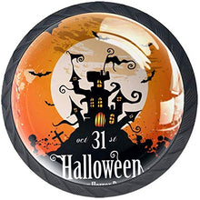 Castle Bat Halloween Moon Pomelli per Porta Set di 4 Pomelli per Mobili Manopole per Cassetti Cucina Armadio Vetro