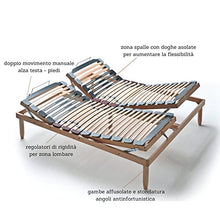 EvergreenWeb - Rete Matrimoniale 160x190 con Doghe in Legno 2 Alzate Manuali Separate ALZA Testa e Piedi Ortopedica Regolatori di Rigidità, Gambe Smontabili Base Letto da Incasso Rinforzata - Offerta