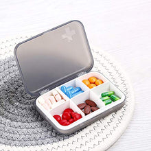 Ruby569y - Portapillole, organizer per pillole, dispenser per pillole, porta pillole, organizzatore per medicine, portatile da viaggio, a prova di umidità Grey