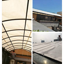 HAOXIANG Telo di Tela Cerata Impermeabile Tela di Canapa Positiva Resistenza all'Usura PVC Inverso Resistenza A Strappo/Strappo per Tenda, Barca, Piscina, Rimorchio E Camion, 500 G/M²,Bianca,4mx5m