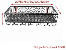 Splendidamente Supporto a Parete Portabottiglie in Metallo per Vino Portabottiglie Multifunzionale in Ferro per Appendere Portabottiglie Portabicchieri rovesciato, 30-120 cm (Dimensioni: L30 * P25 *
