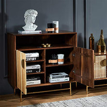 QuRRong Credenza Multifunzionale Cabinet Sala da Pranzo della Cucina della Casa Dining Room Furniture Ingresso Armadio per Soggiorno Camera da Letto (Color : Natural, Size : 90x45x90cm)