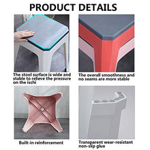 LXHkk Sgabello Alto Semplice, Sgabello Quadrato in Plastica Bicolore Multifunzionale Sgabello con Gradino per Sedia da Pranzo Antiscivolo con Piedini, per Sala da Pranzo/Casa,Giallo,Two