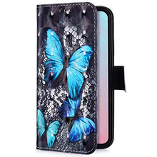 Saceebe Compatibile con Huawei Y5 2018 Custodia Pelle Cover a Libro 3D Custodia in Pelle con Cordino Portafoglio Flip Case PU Custodia Pelle Cover Protettivo Bumper Morbido,Farfalla#5