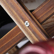 XQK Portabottiglie in Legno capacità 10 Bottiglie Portabottiglie in Legno Naturale Pieghevole Portabottiglie per Vino per Display, Decorativo, Mobile, Bar