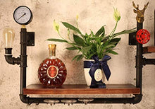 DJSMjbj - Portabottiglie per Vino in Legno, da Parete, per Bicchieri da Vino, Decorazione per Ristorante