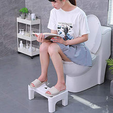 LILI Toilette Accovacciata Sgabello da Bagno Vasino da Bagno con Piedini Antiscivolo Squat Aiuti Stitichezza Pile Sollievo IBS