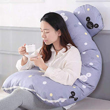 Gravidanza a forma di U cuscino stampato completa di maternità corpo Nursing Cuscino alta cotone elasticizzato sostituibile e lavabile for dormire in gravidanza e allattamento, 06,120x65cm Huangwei721