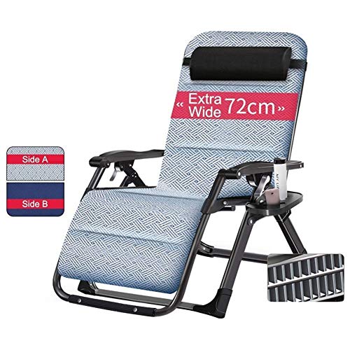 Sywlwxkq Sedie da Giardino Oversize Sdraio reclinabili a gravità Zero Sdraio da Giardino Sedia a Dondolo a Dondolo da Giardino per Campeggio in Spiaggia con Cuscini di Supporto 440 libbre