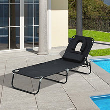 homcom Outsunny Lettino Prendisole Lettino da Giardino Lettino Relax Lettino treppiede con Apertura Frontale Grigio