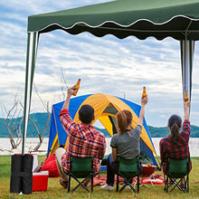 Relaxdays Pesi per Gazebo, Set da 4 Zavorre per Tende & Padiglioni, da Riempire con Sabbia o Pietre,10 kg per Piede,nero