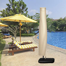 OKPOW Copertura per ombrellone in Tessuto Oxford 420D, Impermeabile, con Cerniera, per ombrellone da Giardino Ø 400 cm, ombrellone da Esterno