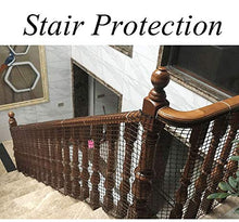 Rete di Balcone,Rete de Protettiva Reti a Fune Giardino Storage Luggage Cargo Corda Net Nylon Net Gattier,per Ringhiera Scale Proteggere Recinzioni Piante Recinto Trellis Party Foto Appeso,5/32"