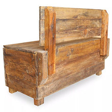vidaXL Panca in Legno Massello di Recupero Panchina Baule Arredo Ingresso Casa