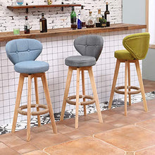 XIN CHANG LWH Sgabelli da Bar in Legno, con Schienale Sgabello Alto da Casa Sedia da Salotto Bancone da Cucina per La Colazione Sgabelli da Bar per La Casa Decorazione di Mobili(Color:P)