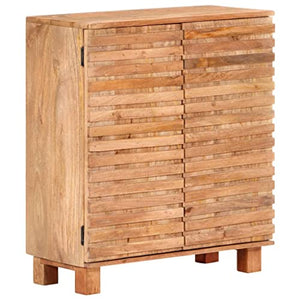 vidaXL Legno Massello di Mango Credenza Madia Mobile Armadietto Armadio Mobiletto Alto Portaoggetti Cassa Cassapanca Mobili 65x30x75 cm