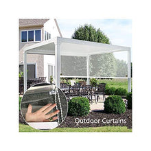 GDMING Schermata delle Partizioni- Tende A Rullo per Impieghi- Gravosi Tende da Esterno Impermeabili Antipioggia A Prova di Vento PVC Drappi con Gommino per Ponte/Gazebo/Cabana, 45 Dimensioni