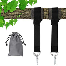 MoKo Kit Cinghie per Altalena, 2 Cinghie Amaca da 2000 Libbre Cinturo a 5 Piedi con Moschettoni Cinghia da Altalena per Installazione Rapida e Facile Adatto a Tutti Tipi di Altalenae - Nero
