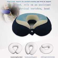 LBLQWE Cuscino a Forma di U in Gel, Cuscino a Forma di U in Memory Foam a Rimbalzo Lento, alleviare Il Dolore al Collo e al Collo, Cuscino al Collo per Viaggi in Aereo