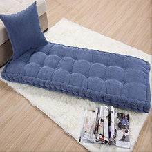 tonywu Cuscino per Panca per Esterni, Cuscino per Panca Cuscino per Panca da Giardino in Cotone a 2 posti, per Panca da Giardino o Altalena da Giardino 40x110 cm Blu-1