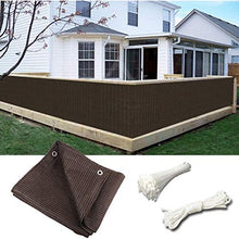 COFFEE CAT Paravento per Balcone (Venduto A Metro) - Rete in HDPE da 90 Cm di Larghezza 200 G/M² Schermo per Recinzione, Tenda da Sole in Vela Marrone