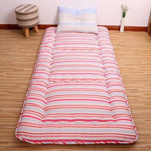 DGYAXIN - Materassino reversibile trapuntato spesso Tatami Futon Tatami, in futon Tatami, coprimaterasso traspirante e delicato sulla pelle, tappetino antiscivolo, 150 x 200 cm, E, 90x200cm(35x79inch)