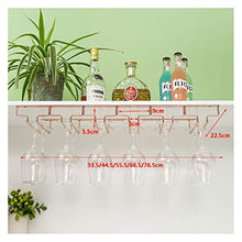 CCFENG Wine Rack in Acciaio Inox Vetro Appeso, cremagliera Calice, cremagliera Bicchiere di Vino in Stile Europeo, cremagliera a Testa in Giù, Appeso cremagliera di Vetro, la casa a Testa in Giù
