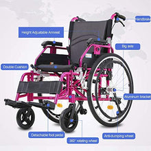 Sedie A Rotelle per Lo Sport E Il Tempo Libero, Sedia A Rotelle Manuale Pieghevole Ad Assorbimento degli Urti Adatta per Anziani, Disabili, Pazienti Riabilitativi A