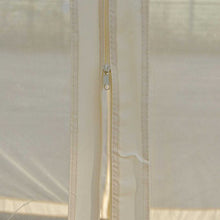Mendler Gazebo pergola baldacchino Cadice acciaio poliestere ~ 4x4m avorio con tende e zanzariere