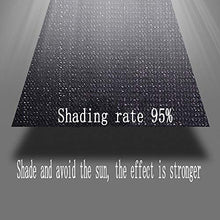 Shade net Rete per ombrellone Nera, Tasso di ombreggiatura al 95%, Durevole, Sono Disponibili Varie Misure, Materiale in polietilene di Alta qualità, Tenda da Sole per Esterno