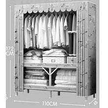 JJZXT Pieghevole Armadio Semplice Panno Gabinetto delle Famiglie l'installazione in Armadio Camera da Letto Moderna Semplice Camera Assembly