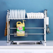&ripiano di stoccaggio Scaffale di scarico del lavandino, unità di mensole multifunzione for mensole da cucina in acciaio inossidabile Scaffale di finitura