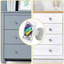 Calcio arcobaleno 4 PCS Pomelli per Porta, Pomolo per Mobile, Pomelli per Mobili con Viti, Maniglia per Armadietto, Pomelli per Porta, Pomelli per Cassetti per Porta, Armadio, Cassetto e Credenza